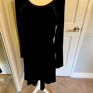 Black studded Karen Kane dress